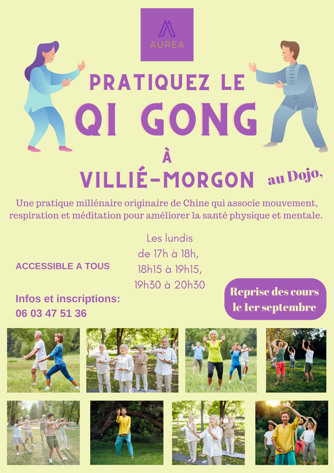 Cours de Qi Gong à Villié Morgon